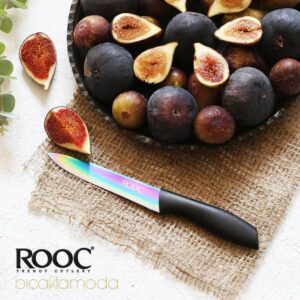 COUTEAU A FRUITS LASER TITANIUM 19.5 CM ROOC